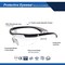 Ge Safety Glasses, Anti-Fog & Anti-Scratch, Clear Lens, Black Frame GE201CAF - alternate 2